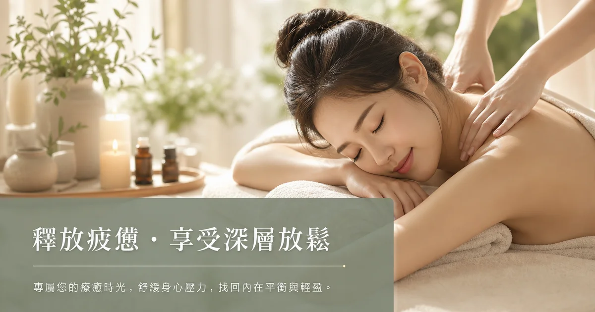 四季美學SPA專家分享背部按摩的全面好處。
